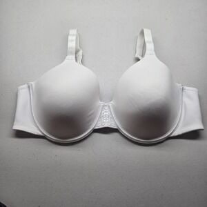 Vanity Fair Women Bra 42C White Beautiful Benefits T Shirt Underwired Lace